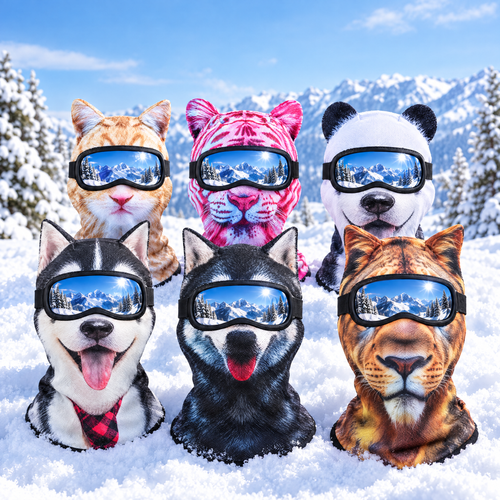 MountainShred animal ski masks - all designs